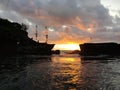 Sea beach Bali tanahlot sunset