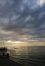 Sea Beach Clouds Waves Kids Play Ship Kano Sunset Sun Light