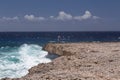 Sea beach coast tropical Bonaire island Caribbean sea