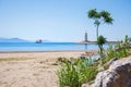 Sea beach and lighthouse in Alanya, Turkey Royalty Free Stock Photo