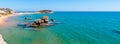 Sea beach near Rocca di San Nicola, Agrigento, Sicily, Italy