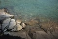 sea beach picture with colored rocks black without