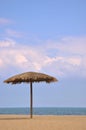 Sea beach sunshade Royalty Free Stock Photo