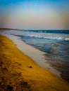 Sea beach view near Somnath in India. Beach side view in India