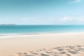 Sea beach with white sand beach blue sky with clouds, Summer Holiday Royalty Free Stock Photo
