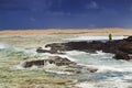 Sea Birubi Rocks Man Gulls