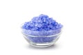 Sea blue color salt in glasses Royalty Free Stock Photo