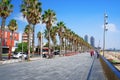 Sea boulevard of Barceloneta