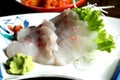 Sea bream sashimi