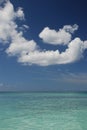 Sea and bright sky at Cayman Royalty Free Stock Photo