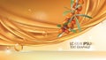 Sea buckthorn vector realistic banner ad