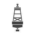 Sea Buoy Icon Royalty Free Stock Photo