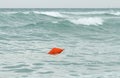 Sea buoy during storm Royalty Free Stock Photo