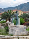 Sea Captain Bronze Statue, Galaxidi, Greece Royalty Free Stock Photo