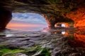 Sea Cave on Lake Superior Royalty Free Stock Photo
