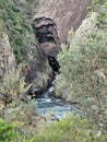 Sea cave at Sugarloaf Point near Seal Rocks