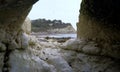 Sea cave under Beer Head in Devon