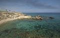 Sea caves,Cape Greko. Mediterranean Sea,Cyprus Royalty Free Stock Photo