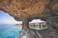 Ayia Napa, Cyprus. Sea caves of Cavo Greco Cape.