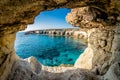 Sea Caves near Ayia Napa, Cyprus Royalty Free Stock Photo