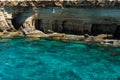 Sea caves near Ayia Napa, Mediterranean sea coast, Cyprus