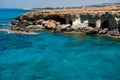 Sea caves near Ayia Napa, Mediterranean sea coast, Cyprus