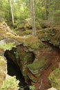 Sea Caves, Meyers Beach, Lake Superior Royalty Free Stock Photo