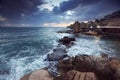 Sea at city of Acre in Western Galilee