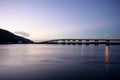 Sea cliff bridge along ocean coast