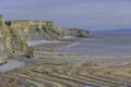 Sea cliff and wave cut platform