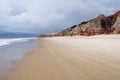 Sea cliffs and beach of Morro Branco Royalty Free Stock Photo