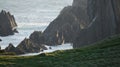 Sea Cliffs close to Breasty Bay in Malin Head, Co.Donegal, Ir Royalty Free Stock Photo