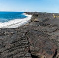 Sea Cliffs Formed by Recent Lava Flows