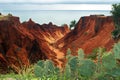 Sea cliffs of Morro Branco Royalty Free Stock Photo