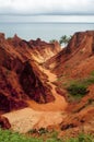 Sea cliffs of Morro Branco Royalty Free Stock Photo