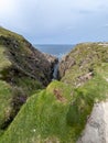 The sea cliffs and stacks at Malin Head. the Northern most point in Ireland Royalty Free Stock Photo