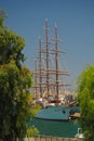 SEA CLOUD SAILING YACHT - PIRAEUS, GREECE Royalty Free Stock Photo