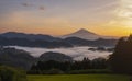 sea of clouds, mount fuji, japan4 Royalty Free Stock Photo