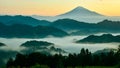 sea of clouds, mount fuji, japan3 Royalty Free Stock Photo