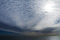 Sea and clouds. Royalty Free Stock Photo