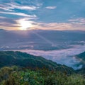 Sea of clouds Sunrise at Skyline