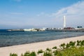 Sea coast and beach in Malmo, Sweden Royalty Free Stock Photo