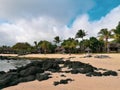 sea coast beach shore ocean bay tree vacation rock sand terrain water cape cove landscape cliff wave sky Mauritius