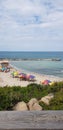 Sea coast beach in Tel-Aviv, Israel Royalty Free Stock Photo