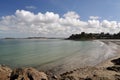 Sea and Coast of Dinard city Royalty Free Stock Photo