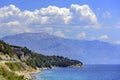 Sea coast with rocky coast. Croatia.