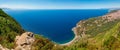 Sea coast view from Saint Elia mount top