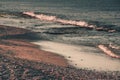 Sea coastline in the evening. Alanya, Turkey, Mediterranean sea.