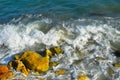 Sea coastline in the evening. Alanya, Turkey, Mediterranean Sea.