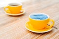 Sea in a coffee cup Royalty Free Stock Photo